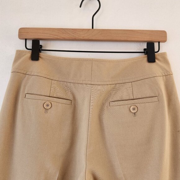 Talbots Khaki Trousers Pants Classic Straight Leg Professional Career Women's 2 - Picture 4 of 7
